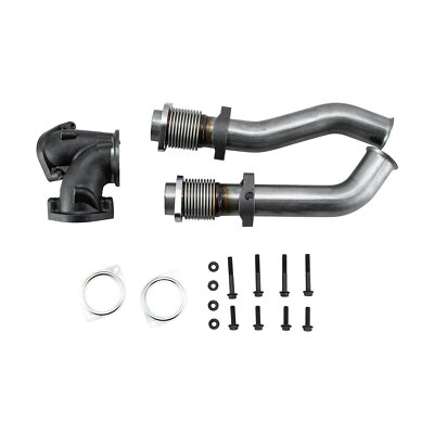 Exhaust Up Pipes w/ Gaskets For 99-2003 Ford F250 F350 F-450 Super Duty 7.3L V8