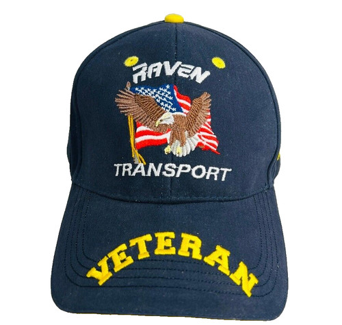 Raven Transport Veteran Baseball Hat Cap Thank You For Your Service Truck Driver