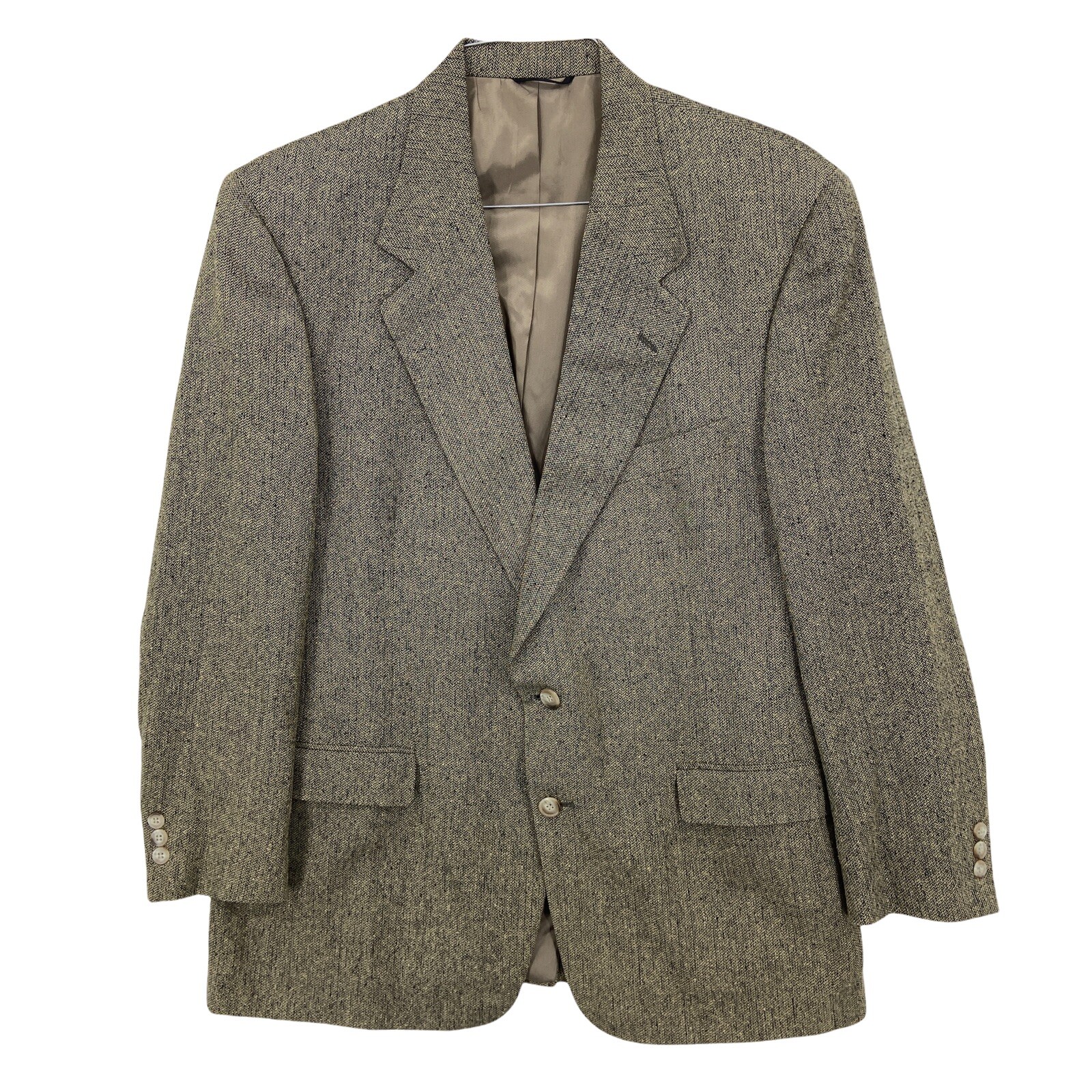 DILLARDS RACQUET CLUB Suit Jacket Large Brown Tweed … Gem