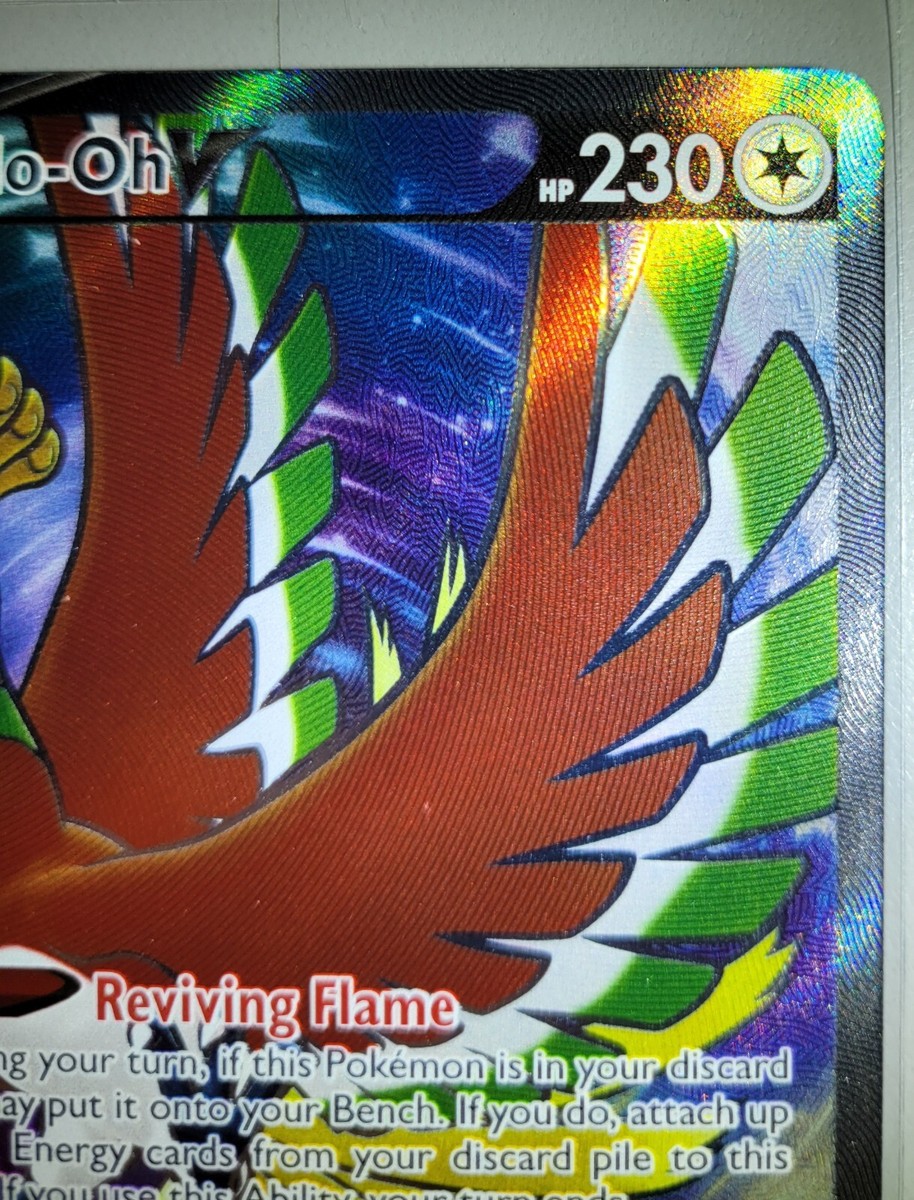 Pokémon TCG Ho-Oh V (Full Art) Silver Tempest 187/195 Holo Ultra
