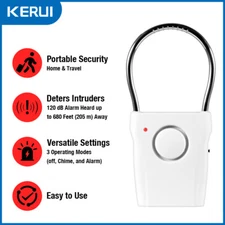 120dB Touch Sensor Handle Alarm Anti-Theft Security Door Knob Window Burglar USA