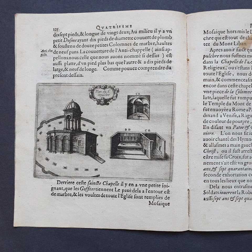 BEAUVAU, Henri de. Relation Iournalière Voyage Levant 1615 Jerusalem section - Image 3 of 4