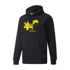 PUMA  Pok mon: Pikachu Puma Black Fleece Hoodie - Adult Medium NWT