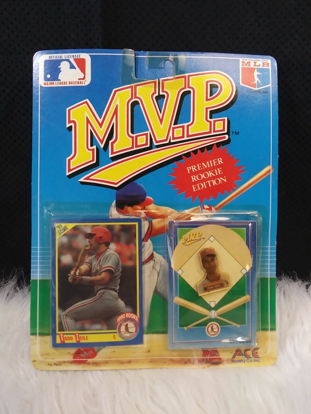 TODD ZEILE 1990 MVP Rookie Edition Card + Pin | eBay
