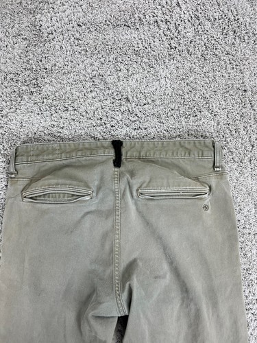 Rag & Bone Fit 1 Low-Rise Chino Pants Size 32 Low Rise Army Green Extra slim fit - Picture 8 of 15