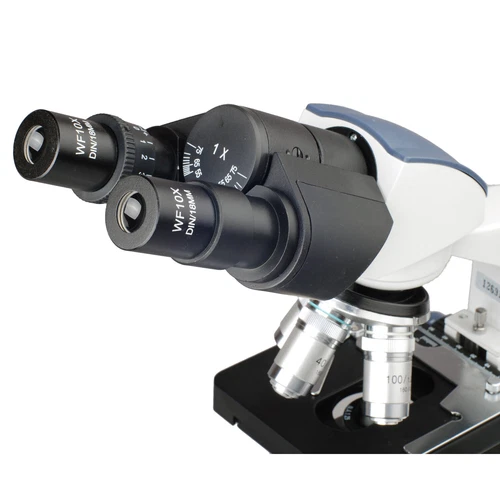 AmScope B120C 40X-2500X LED Lab Binocular Compound Microscope with 3D-Stage