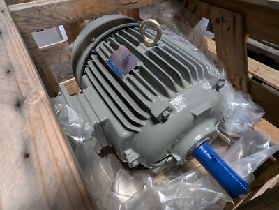 NEW TECO 15 HP MOTOR / CAST IRON FRAME 230/460 VOLT 3540 RPM 254T FRAME