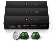 60 Nespresso Capsules Vertuo, Stormio, Dark Roast Coffee, 60-Count Coffee Pods