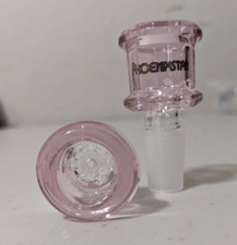14mm Glass Thick Screen Slide BOWL Male for Water Pipe Bong 1 - ONE Pink