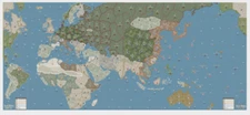 Axis & Allies 1940 GIANT FULL Global Map DELUXE VINYL 100% WATERPROOF 38.5"x84"