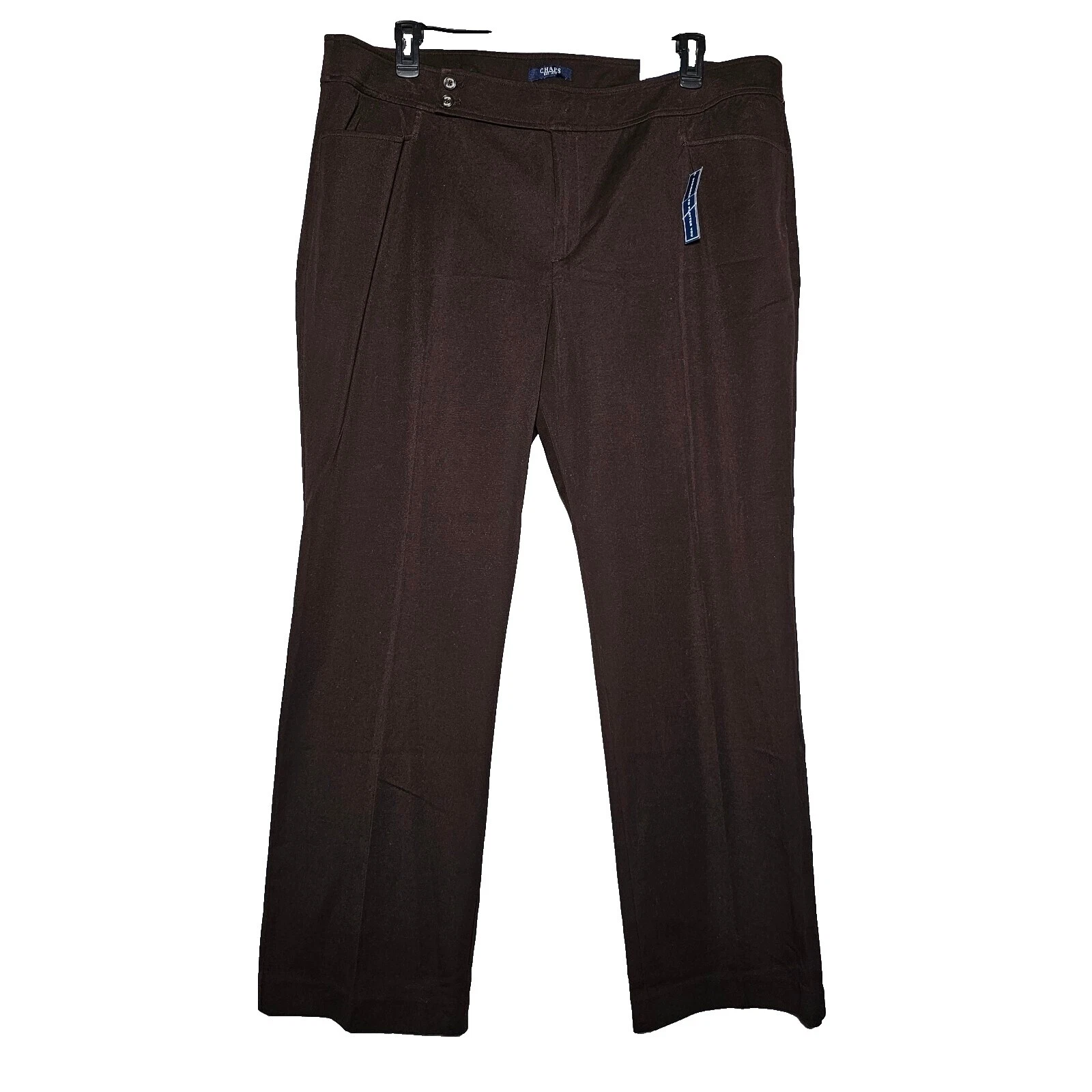 Chaps Cotton Brown Pants for Women