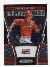 2020 Panini Prizm Draft Picks Baseball Thunderstruck Hayden Cantrelle Card