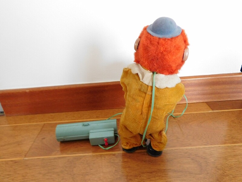 Jouet Ancien Automate Clown Avec Accordéon - Filoguidé
