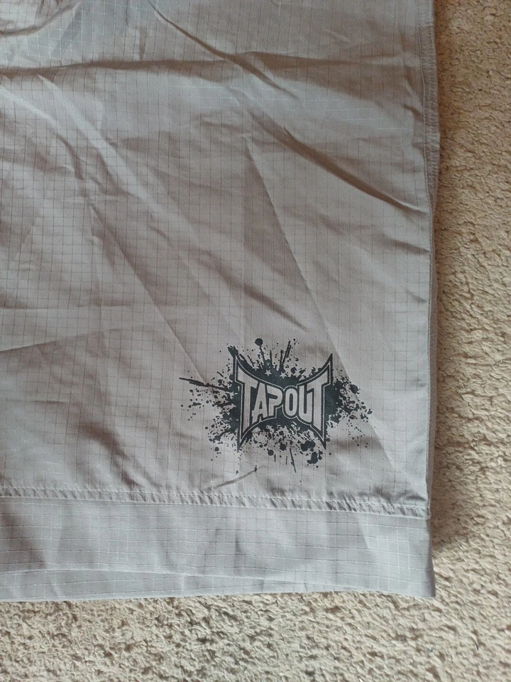 Pantalones Cortos Tapout Para Hombres Talla xL MMA UFC Artes Marciales Mixtas Jaula Lucha Tabla Gris Foto 2 de 4