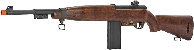 VOL WELL D69 WORLD WAR II M1 CARBINE ELECTRIC Fake Wood AIRSOFT RIFLE AEG