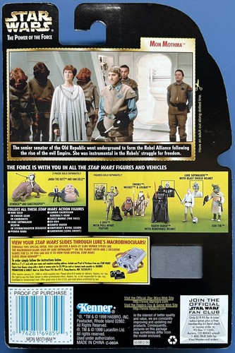 Star Wars POTF Mon Mothma Freeze Frame Slide 1998 - Picture 2 of 2