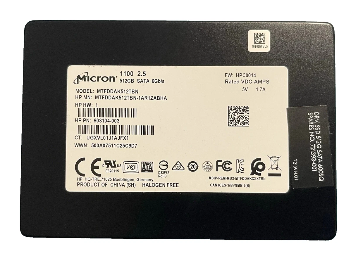 Micron SATA III 512 GB Solid State Drives for sale | eBay