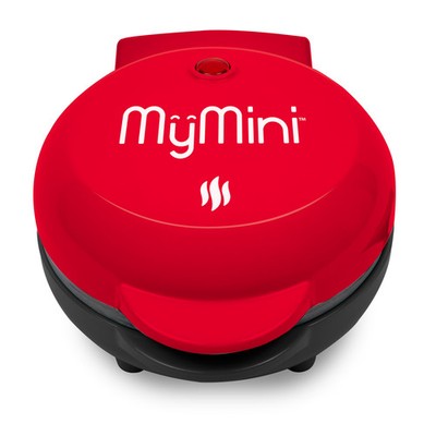Red MyMini Compact Pancake Griddle, 550 Watt Nonstick Cooker