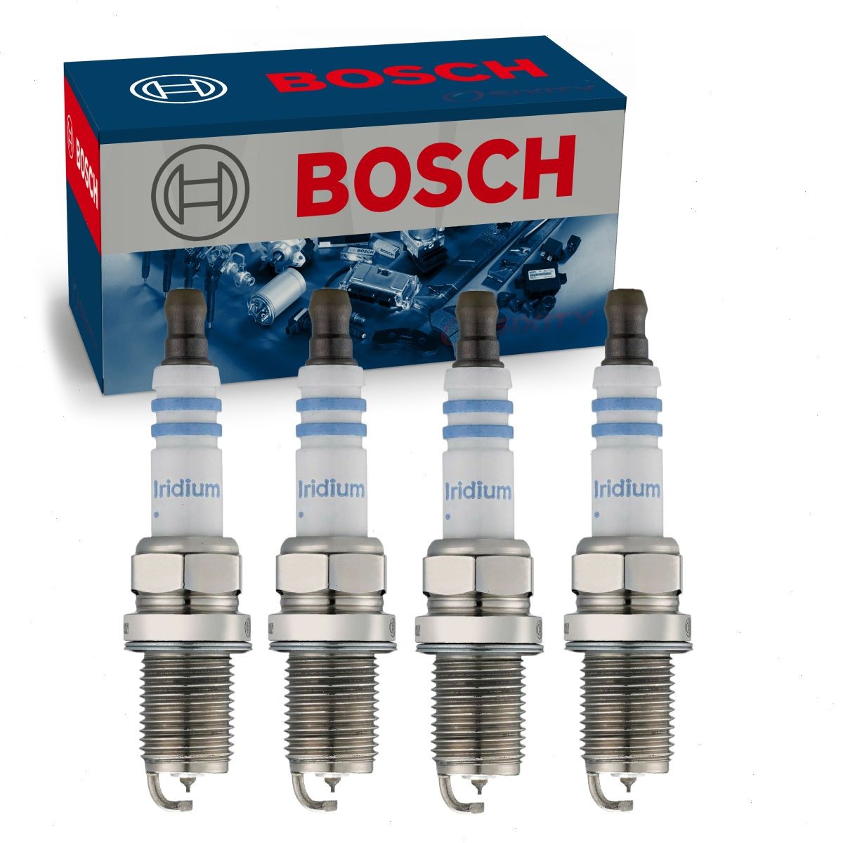 4 pc Bosch Double Iridium Spark Plugs for 1990-1991 Acura Integra 1.8L L4 wr