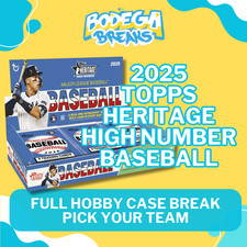 Miami Marlins -2025 Topps Heritage High Number Baseball - Hobby Case Break