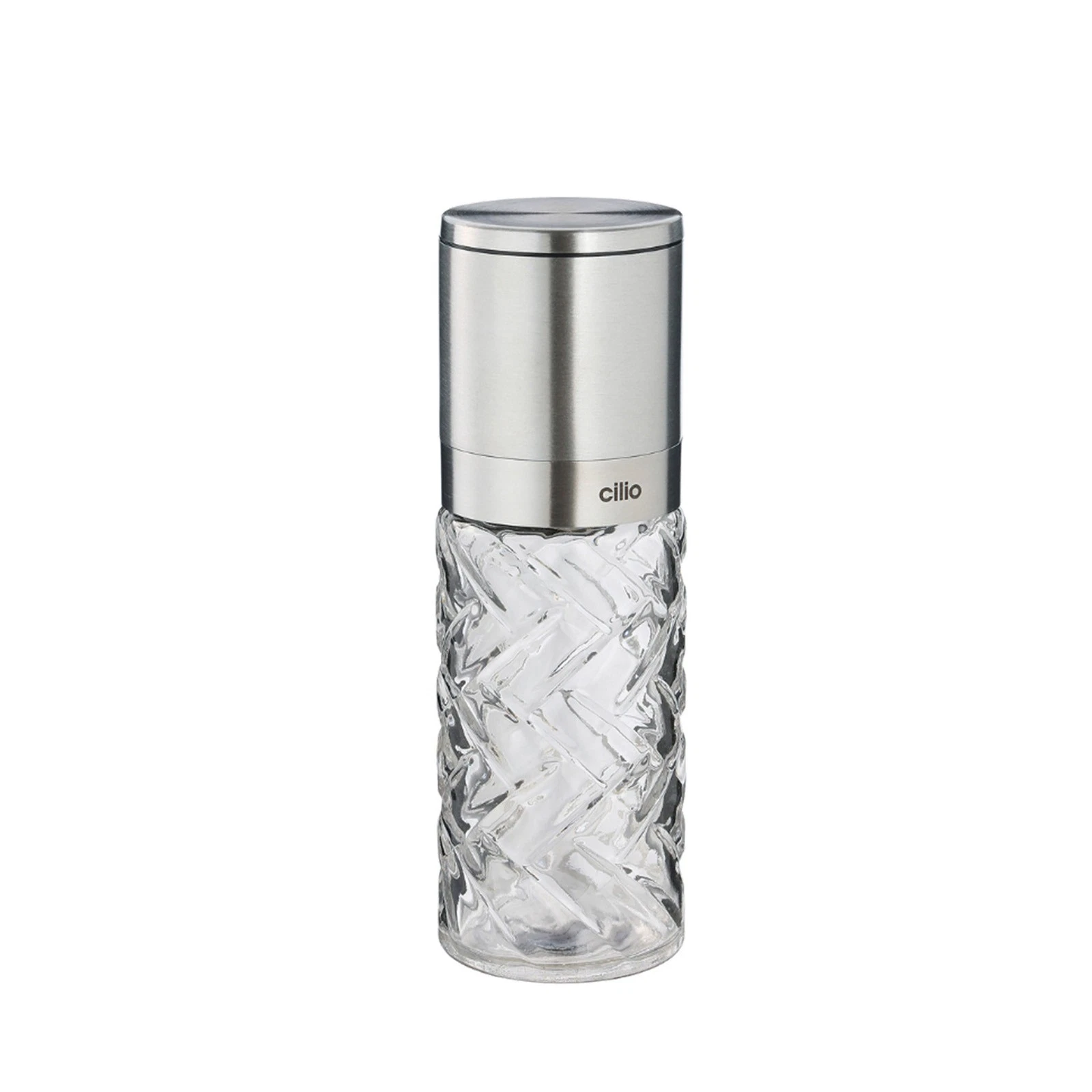 Cilio Cristallo Glass & Stainless Steel Salt and Pepper Mill