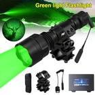 White/Green/Red LED Predator Light Hunting Flashlight Set for Hog Coyote Varmint