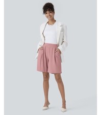 Halara High Waisted Body Sculpt Micro Waffle Bermuda Shorts NEW XS SOLD OUT