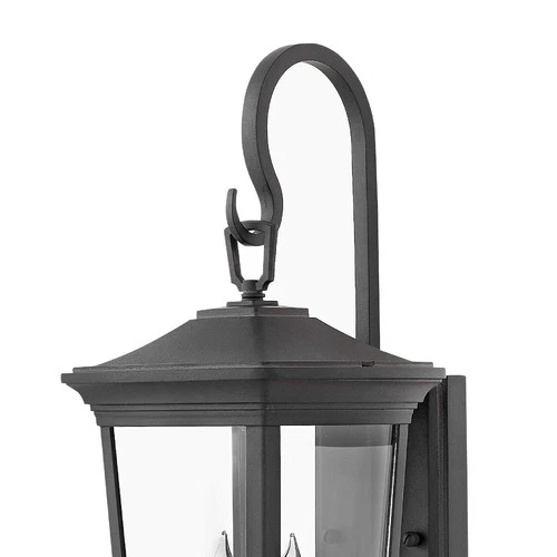 Hinkley Bromley 20" High Museum Black Outdoor Lantern Wall Light - Picture 5 of 10