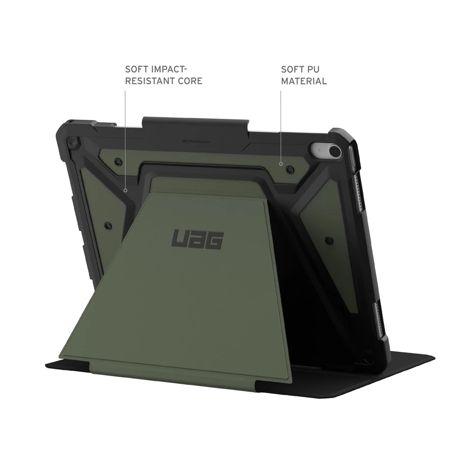 Metropolis SE Olive iPad Air 13 Case Lightweight Folio with Adjustable Kickstand - Image 4 of 4