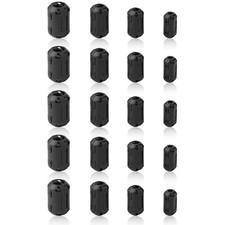 20 Pack Ferrite Chokes Bead Ring Core RFI EMI Noise Suppressor Filter Cable Clip