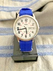 Vintage Timex Easy Reader T20461 – White Dial wBlue NATO Strap (New Battery)