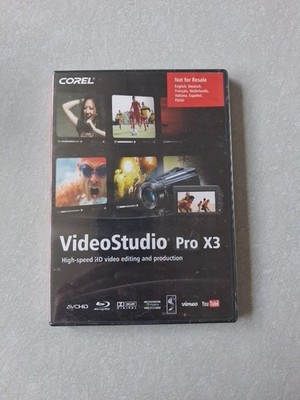 Corel Videostudio Pro X3 High Speed HD Video Editing & Production PC CD-ROM New 