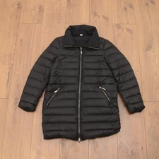 Gimo's Luxury Men's Reversible Goose Down Bomber Jacket Nylon Black Sz 42 Puffer