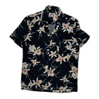 Paradise Found Floral Hawaiian Shirt - Medium Black Cotton