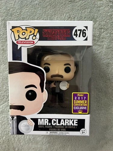 Funko Pop Stranger Things Mr. Clarke #476 2017 Summer Convention Exclusive