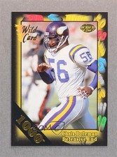 1991 Wild Card 1000 Stripe Chris Doleman #111 HOF 5l2