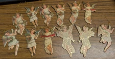 Vintage Merrimack Publishing Corp. 1979 Lot of 12 Die Cut Christmas Ornaments