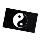 1 Pc Religious Flag Banner Fish Flag Hanging Ornament (Black)
