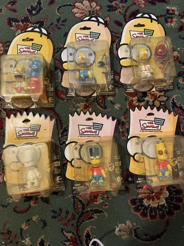 The Simpsons Mania Series Qee Keychain Homer and Bart set of 10 Extremely Rare - Picture 3 of 3
