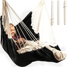 Indoor Hammock Chair Swing Hanging for Bedroom Patio Porch or - Indoor/Outdoor