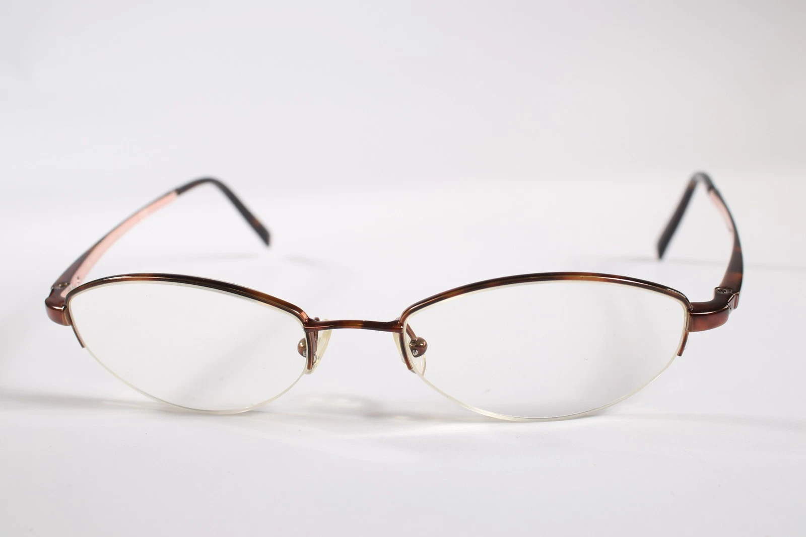 Ralph Lauren Eyeglasses RL 1529 Women Tortoise Semi Rimless Metal Glasses Frames