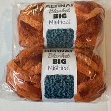 BERNAT Blanket BIG MIST-ICAL YARN. CANYON 2 pack FREE SHIPPING