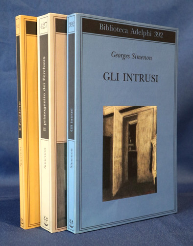 Georges Simenon, Biblioteca Adelphi - 3 volumi. Gli intrusi. Il primogenito... prezzo ebay