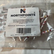 Northpoint Golf Tees Step Up My Hite 3 1/4" Dragon  Stripes 2/40ct Total 80