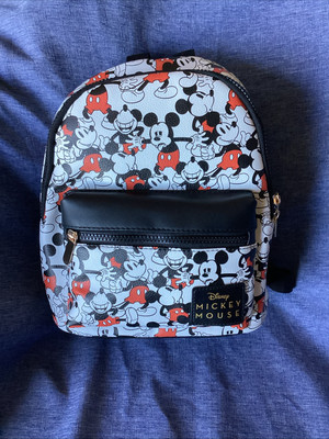 Disney Mickey Mouse Backpack Mini 12'' Travel Bag Bioworld All Over Print