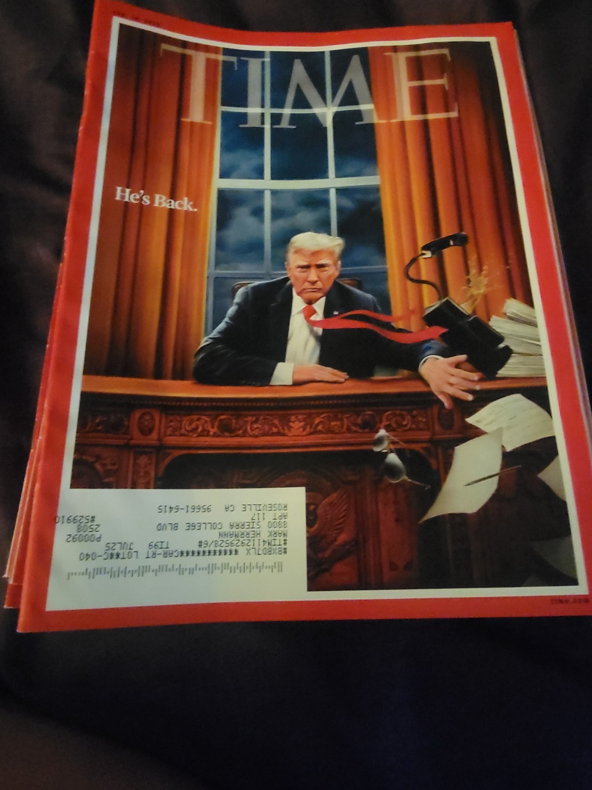 Time Magazine February 10th 2025 Donald Trump.  In Stock *****READ******