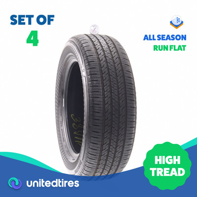 Set of (4) Used 235/60R18 Bridgestone Alenza A/S 02 RFT 103H - 8/32