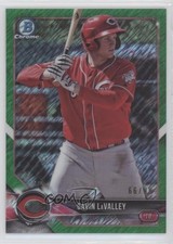 2018 Bowman Chrome Prospects Green Shimmer Refractor 66/99 Gavin LaValley 0a3