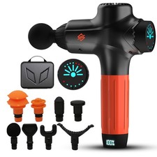 SQUATZ Touchscreen Portable Electric Massage Gun, 7 Speed Levels and 8 Massag...