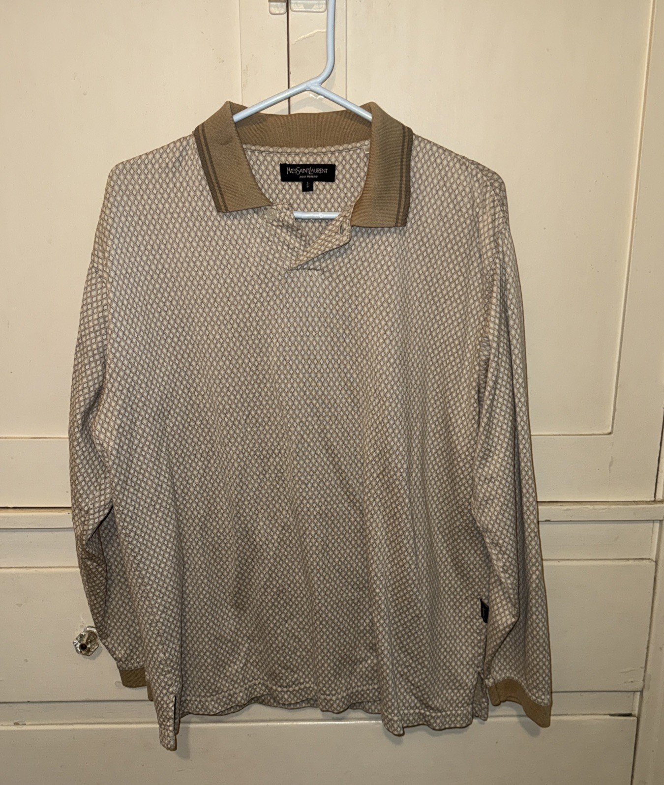 Yves Saint Laurent Pour Homme Long Sleeve Polo Sh… - image 1